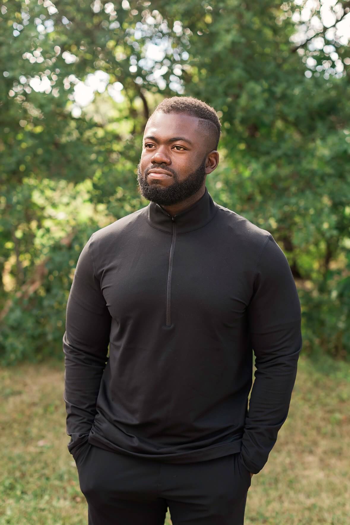 Doug Koomson, outdoors.